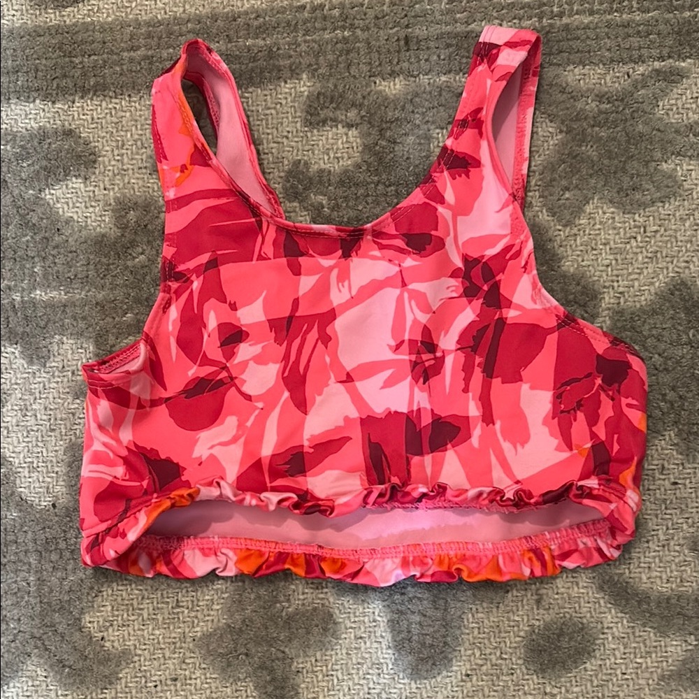 Zella Girl Pink and Red Camisole Athletic Top